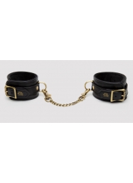 Черные оковы на ноги Bound to You Faux Leather Ankle Cuffs - Fifty Shades of Grey - купить с доставкой в Твери
