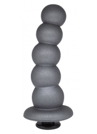 Черная насадка-елочка PLATINUM 6  - 17 см. - LOVETOY (А-Полимер) - купить с доставкой в Твери