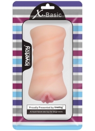 Телесный мастурбатор-вагина X-Basic Pocket Pussy без вибрации - Lovetoy - в Твери купить с доставкой