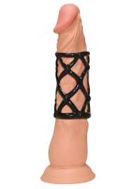 Чёрная насадка-сетка на пенис Orgasmus Wunder - Orion - в Твери купить с доставкой