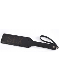 Черная гладкая шлепалка SEX - 35 см. - Sitabella - купить с доставкой в Твери