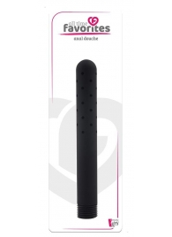 Черная насадка для анального душа ANAL DOUCHE - 15 см. - Dream Toys - купить с доставкой в Твери