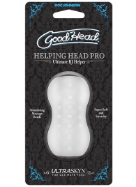 Прозрачный мини-мастурбатор Helping Head Pro - Doc Johnson - в Твери купить с доставкой