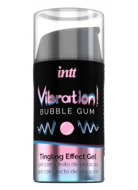 Жидкий интимный гель с эффектом вибрации Vibration! Bubble Gum - 15 мл. - INTT - купить с доставкой в Твери