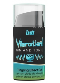 Жидкий интимный гель с эффектом вибрации Vibration! Gin   Tonic - 15 мл. - INTT - купить с доставкой в Твери