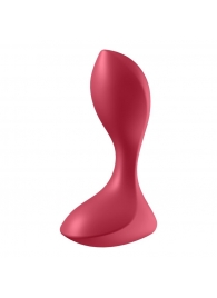 Красный вибромассажёр простаты Satisfyer Backdoor Lover - 14 см. - Satisfyer - в Твери купить с доставкой