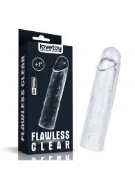Прозрачная насадка-удлинитель Flawless Clear Penis Sleeve Add 1 - 15,5 см. - Lovetoy - в Твери купить с доставкой