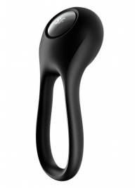 Черное эрекционное виброкольцо Majestic Duo - Satisfyer - в Твери купить с доставкой