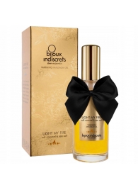 Массажное масло Light My Fire с ароматом карамели - 100 мл. - Bijoux Indiscrets - купить с доставкой в Твери