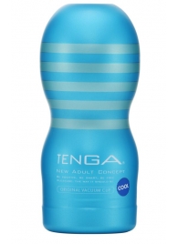 Мастурбатор с охлаждающей смазкой TENGA Original Vacuum Cup Cool - Tenga - в Твери купить с доставкой