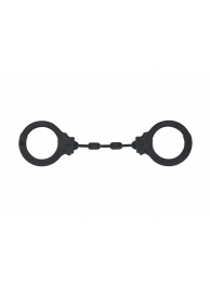 Черные силиконовые наручники Suppression - Lola Games - купить с доставкой в Твери
