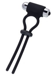 Черное эрекционное лассо на пенис Jat - A-toys - в Твери купить с доставкой