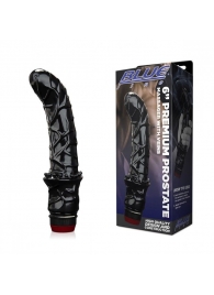 Черный вибромассажер простаты 6  Premium Prostate Massager - BlueLine - в Твери купить с доставкой