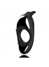 Черное эрекционное кольцо с двумя моторами Zeus Dual Vibe Cock Ring - FeelzToys - в Твери купить с доставкой