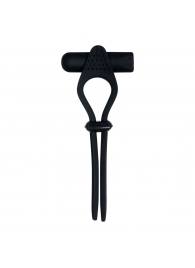 Черное эрекционное лассо с вибропулей Black Tie Affair - Zero Tolerance - в Твери купить с доставкой