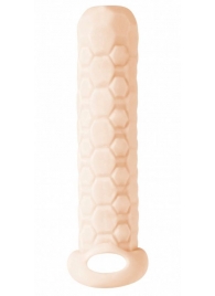 Телесный фаллоудлинитель Homme Long - 13,5 см. - Lola Games - в Твери купить с доставкой