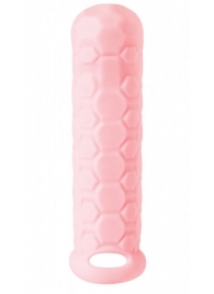 Розовый фаллоудлинитель Homme Long - 15,5 см. - Lola Games - в Твери купить с доставкой