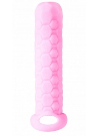Розовый фаллоудлинитель Homme Long - 13,5 см. - Lola Games - в Твери купить с доставкой