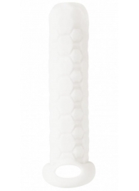 Белый фаллоудлинитель Homme Long - 13,5 см. - Lola Games - в Твери купить с доставкой