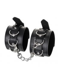 Черные оковы Anonymo из искусственной кожи - ToyFa - купить с доставкой в Твери