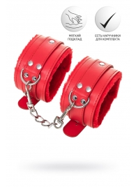 Красные оковы Anonymo из искусственной кожи - ToyFa - купить с доставкой в Твери