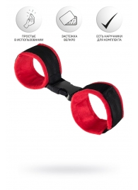 Красно-черные велюровые оковы Anonymo - ToyFa - купить с доставкой в Твери