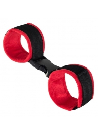 Красно-черные велюровые оковы Anonymo - ToyFa - купить с доставкой в Твери