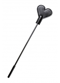 Черный стек со шлепком в форме сердца Anonymo - 35 см. - ToyFa - купить с доставкой в Твери