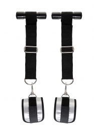 Черно-серебристые фиксаторы для рук на дверь Anonymo - ToyFa - купить с доставкой в Твери