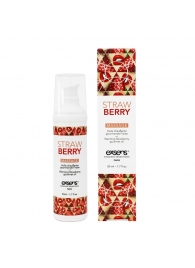 Разогревающее массажное масло  с ароматом клубники Gourmet Strawberry - 50 мл. - Exsens - купить с доставкой в Твери
