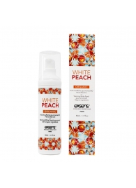 Разогревающее массажное масло Gourmet White Peach Organic с органическими ингредиентами - 50 мл. - Exsens - купить с доставкой в Твери