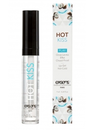 Блеск для губ Hot Kiss Coconut с ароматом кокоса - 7 мл. - Exsens - купить с доставкой в Твери