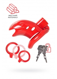 Красный мужской пояс верности из пластика - ToyFa - купить с доставкой в Твери