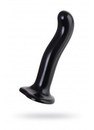 Черный стимулятор для пар P G-Spot Dildo Size M - 18 см. - Strap-on-me - в Твери купить с доставкой