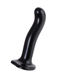 Черный стимулятор для пар P G-Spot Dildo Size M - 18 см. - Strap-on-me - в Твери купить с доставкой