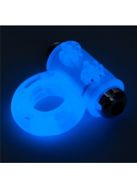 Голубое, светящееся в темноте эрекционное виброкольцо Lumino Play Vibrating Penis Ring - Lovetoy - в Твери купить с доставкой