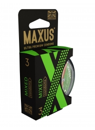 Презервативы в пластиковом кейсе MAXUS AIR Mixed - 3 шт. - Maxus - купить с доставкой в Твери