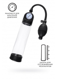 Прозрачная механическая помпа Roald с манометром - Sexus - в Твери купить с доставкой