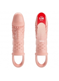 Телесная насадка с вибрацией Cecelia - 18,5 см. - Baile - в Твери купить с доставкой