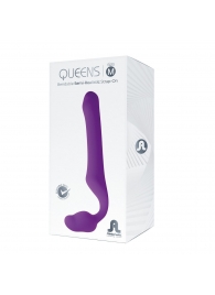 Лиловый безремневой страпон Queens M - Adrien Lastic - купить с доставкой в Твери