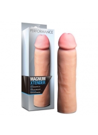 Телесная фаллическая насадка на пенис Magnum Xtender - 23 см. - Blush Novelties - в Твери купить с доставкой