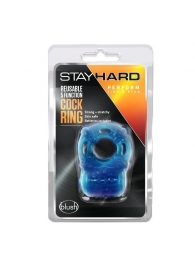 Голубое эрекционное виброкольцо Reusable 5 Function Cock Ring - Blush Novelties - в Твери купить с доставкой