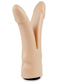 Телесная сплит-насадка харнесс - 16,5 см. - LOVETOY (А-Полимер) - купить с доставкой в Твери