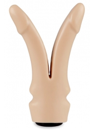 Телесная сплит-насадка харнесс - 16,5 см. - LOVETOY (А-Полимер) - купить с доставкой в Твери