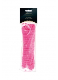 Розовая веревка для связывания Sweet Caress Rope - 10 метров - Sweet Caress - купить с доставкой в Твери