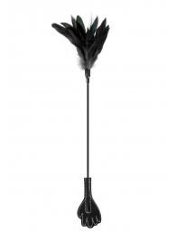 Двусторонний стек-щекоталка Sweet Caress Feather Whip - 58 см. - Sweet Caress - купить с доставкой в Твери