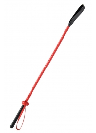 Красно-черный гладкий стек - 71 см. - Fetish Tentation - купить с доставкой в Твери