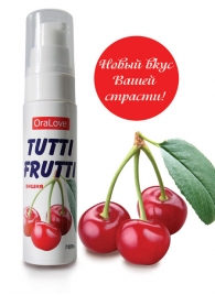 Гель-смазка Tutti-frutti с вишнёвым вкусом - 30 гр. - Биоритм - купить с доставкой в Твери