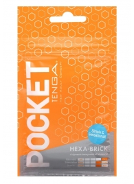 Карманный мастурбатор HEXA-BRICK - Tenga - в Твери купить с доставкой
