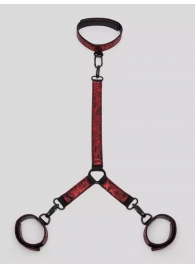 Ошейник с наручниками Reversible Faux Leather Collar and Wrist - Fifty Shades of Grey - купить с доставкой в Твери